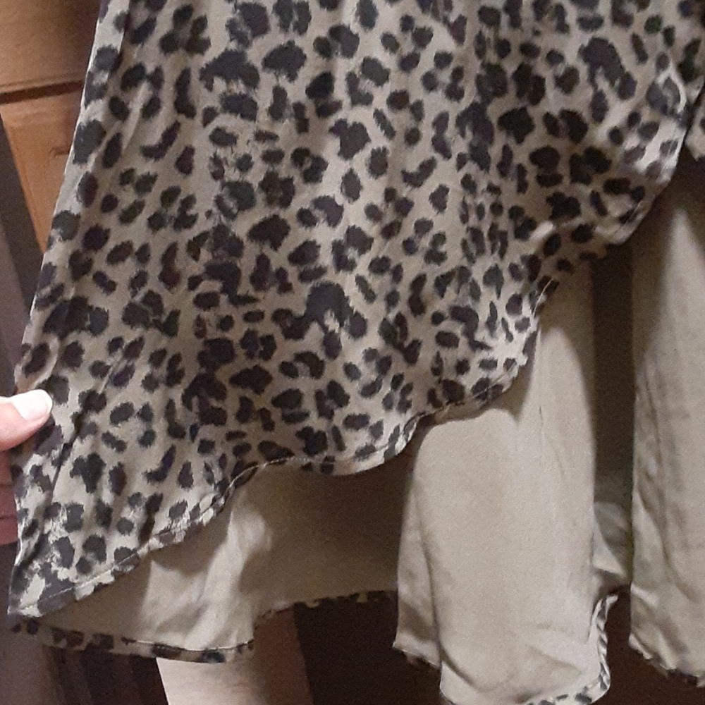 NWT Good American The wrap body leopard dress - Picture 10 of 11